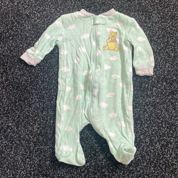 4 long sleeve footie pjs newborn - Picture 4 of 5